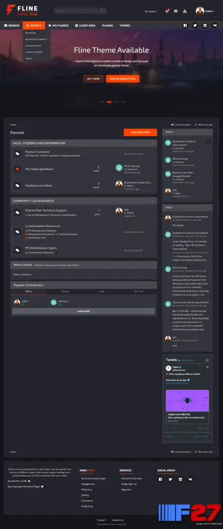 [5318.cm] FLine - High quality theme
