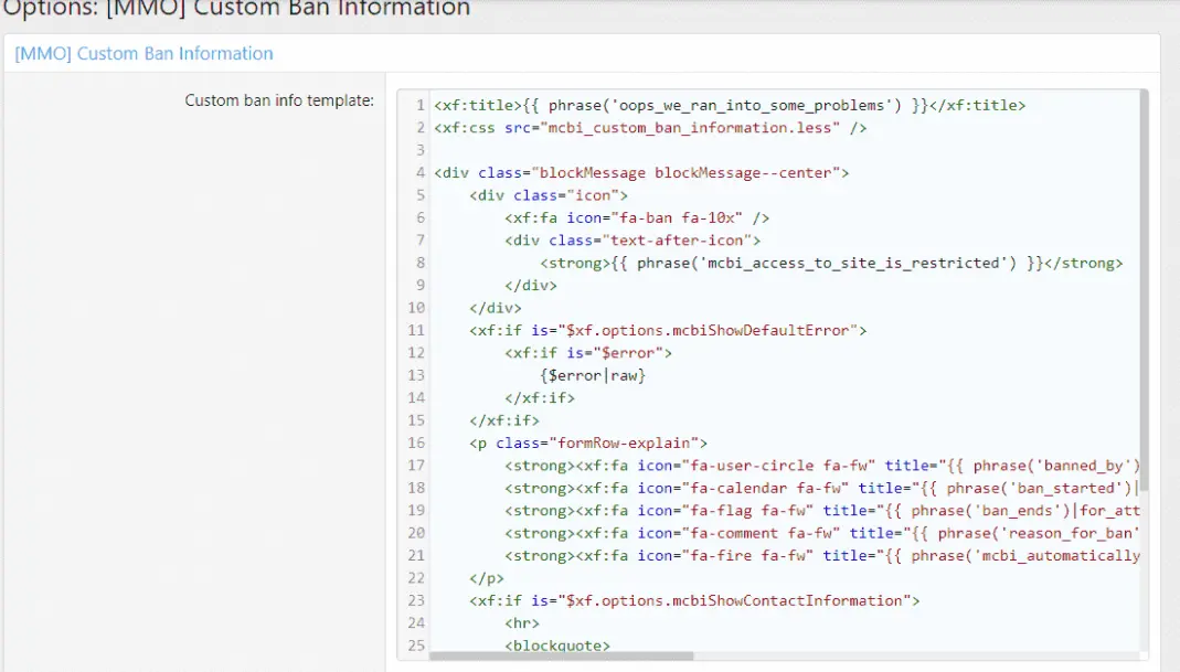 [5318.cm] [MMO] Custom Ban Information