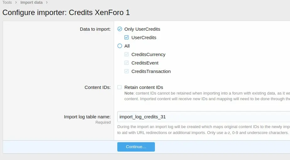 Credit migration from Brivium Credits Premium to dragon byte