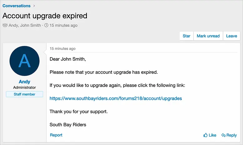 [5318.cm] Andy User upgrade expired reminder