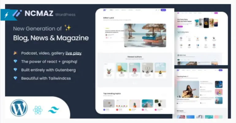 [5318.cm] Ncmaz - Blog Magazine WordPress Theme