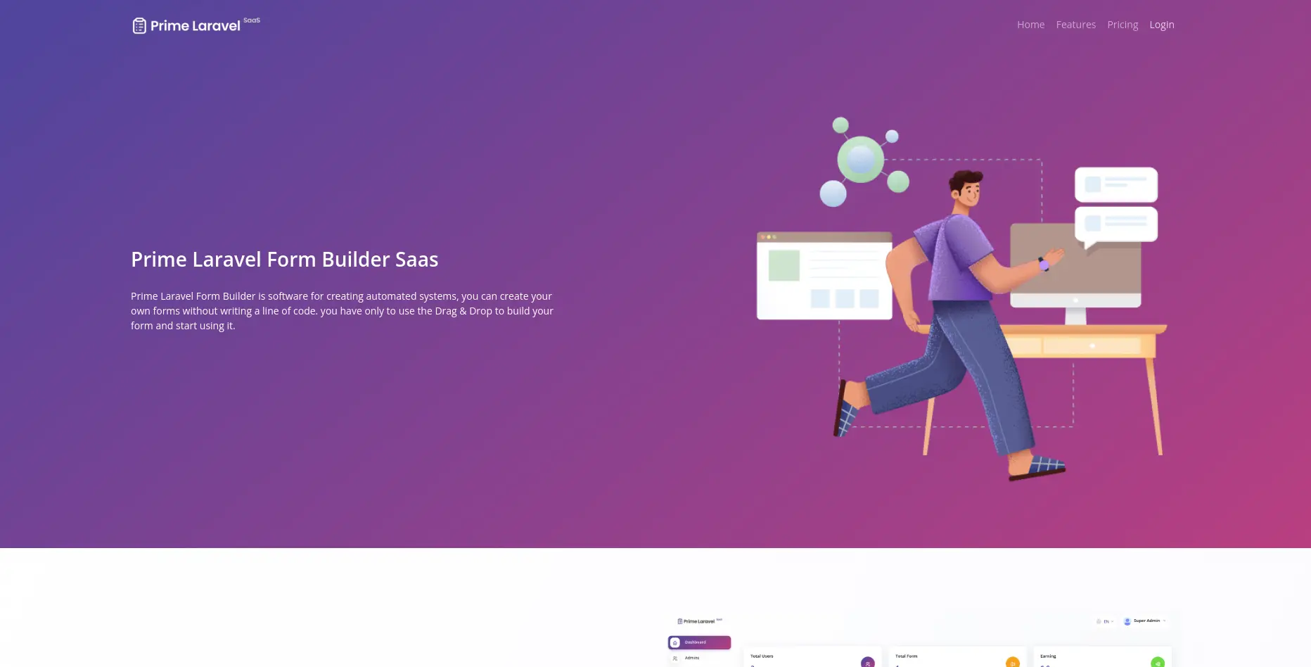 [5318.cm] Prime Laravel Saas - 表单构建器，用户，角色，权限和设置