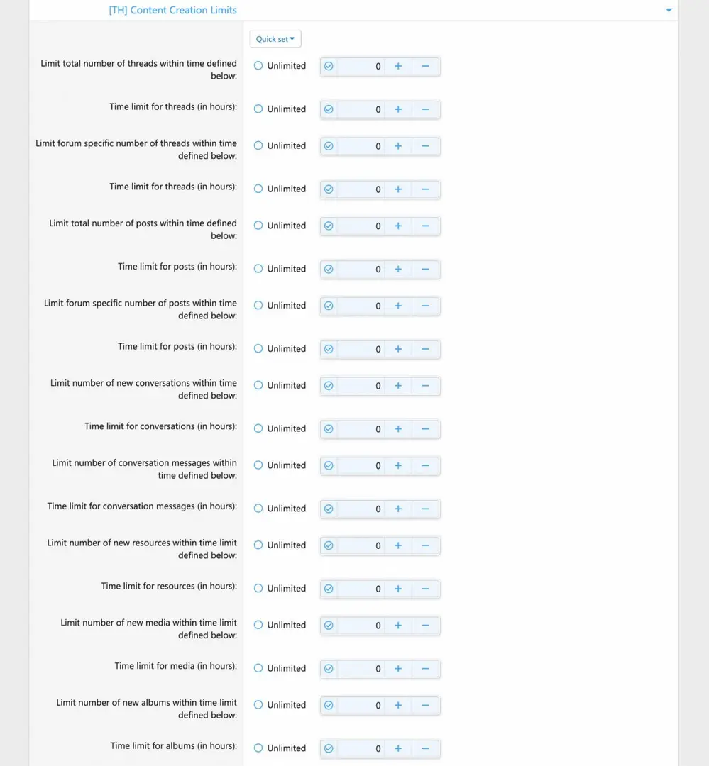 [5318.cm] [OzzModz] Content Creation Limits