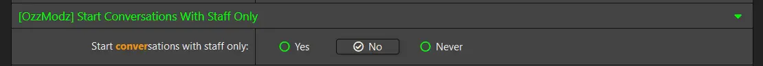 [5318.cm] [OzzModz] Start Conversations With Staff Only