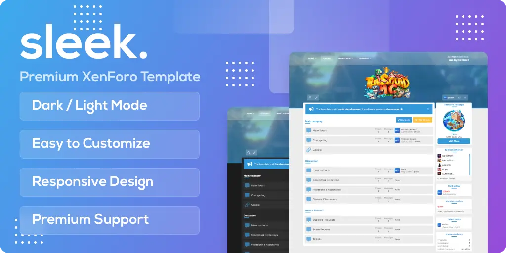 [5318.cm] SleekForums Premium XenForo Template [DARK / LIGHT SWITCHER]
