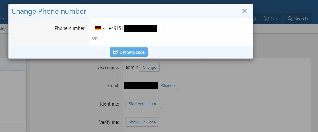 [5318.cm] Verify mobile phone by SMS