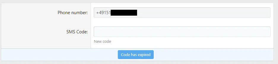 [5318.cm] Verify mobile phone by SMS