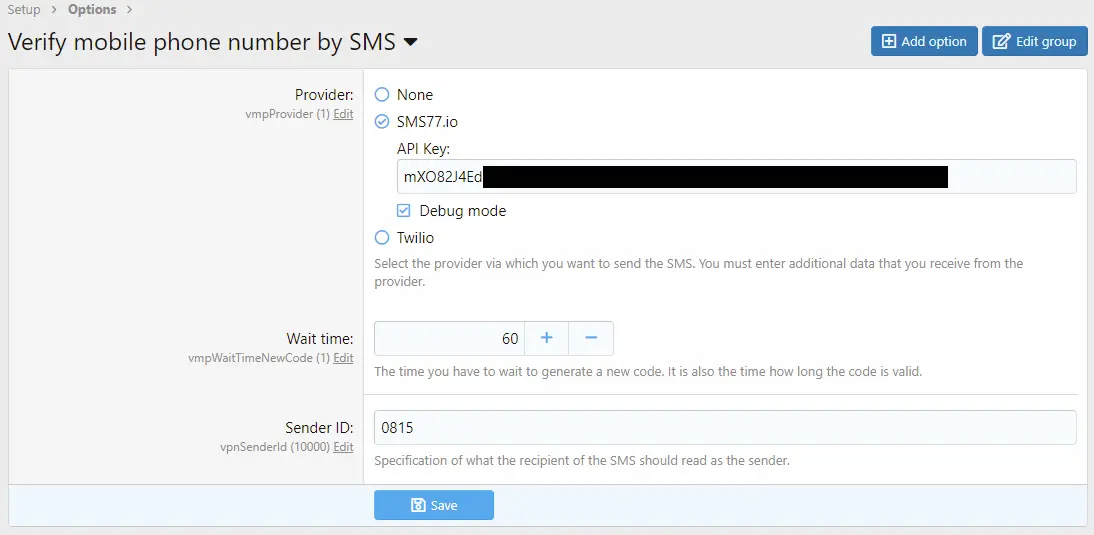 [5318.cm] Verify mobile phone by SMS