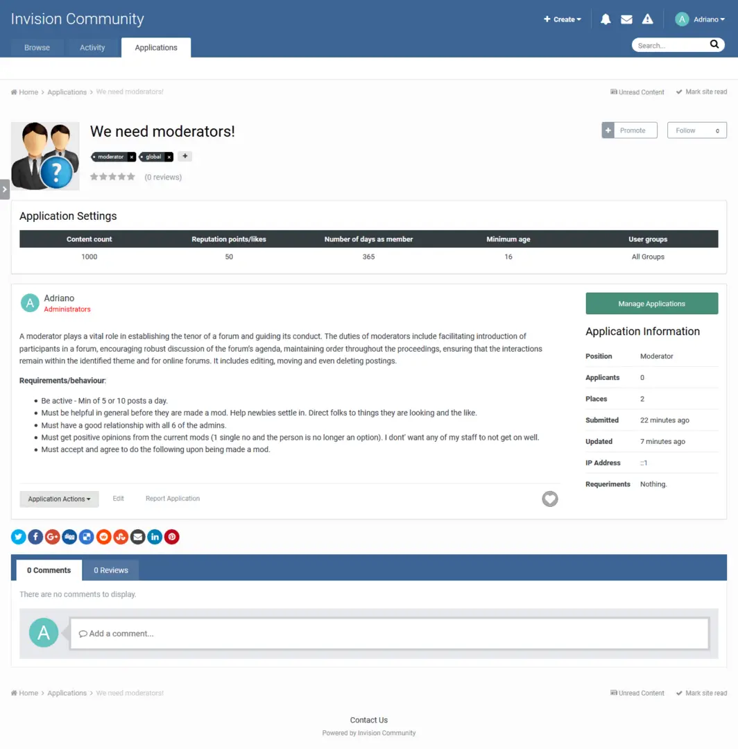 [5318.cm] Staff Applications System