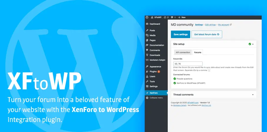 [5318.cm] XFtoWP - XenForo to WordPress integration