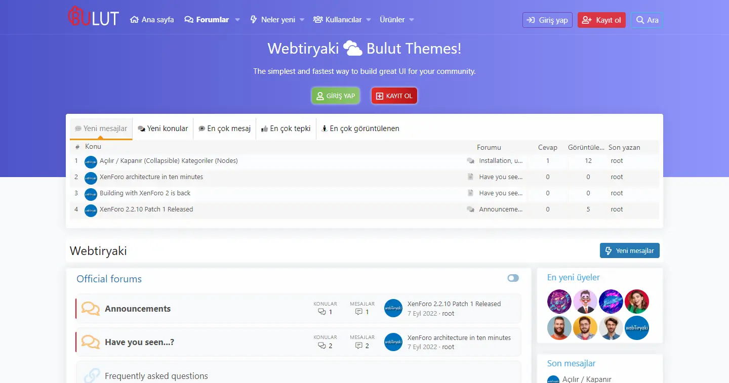[5318.cm] Webtiryaki Xenforo Bulut Themes
