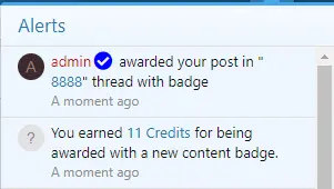 [5318.cm] [OzzModz] Content Badges: DBTech Credits Integration
