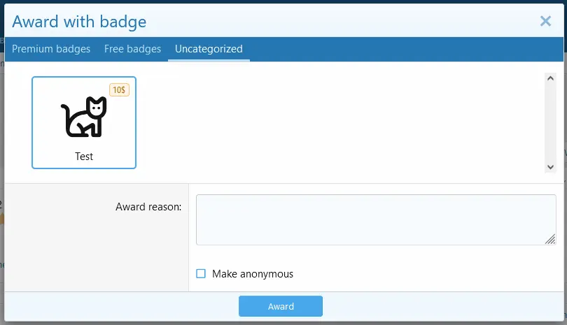 [5318.cm] [OzzModz] Content Badges: DBTech Credits Integration