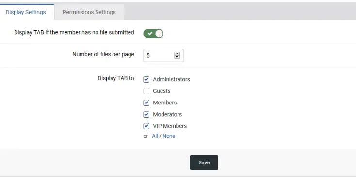 [5318.cm] Files Tab on User Profile
