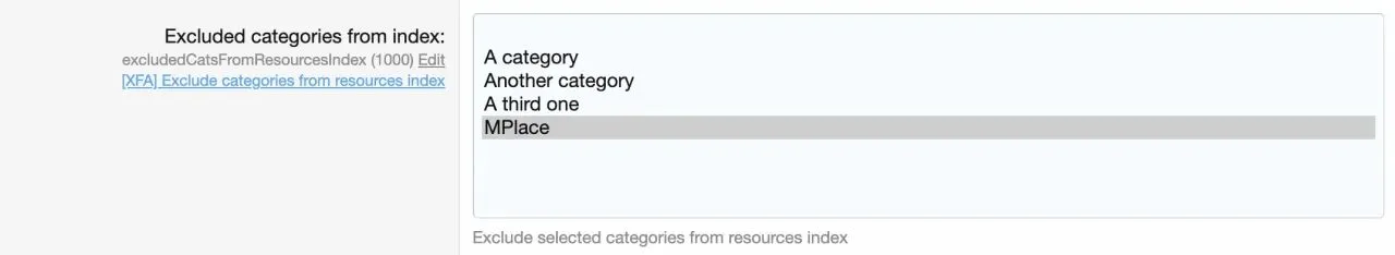 [5318.cm] |XFA] Exclude Subcategory resources from list