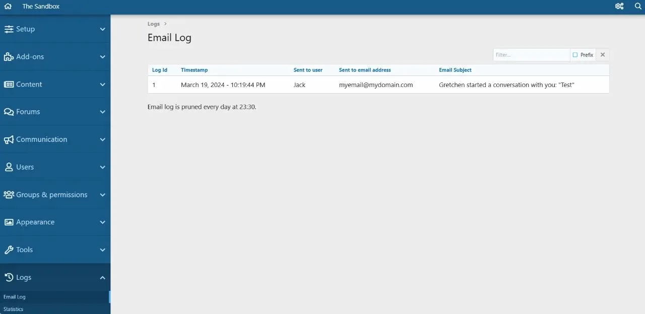 [5318.cm] Email Log