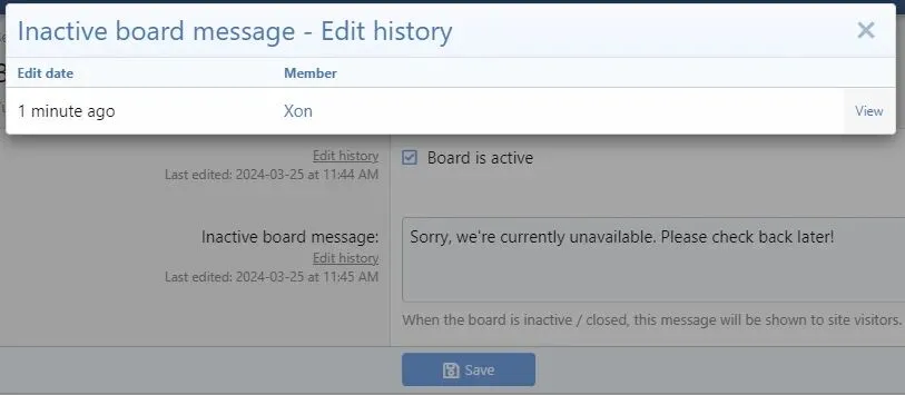 [5318.cm] Option history