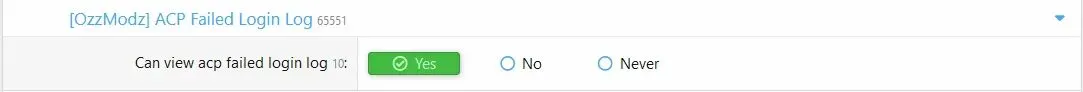 [5318.cm] [OzzModz] ACP Failed Login Log