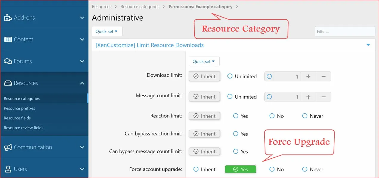 [5318.cm] [XenCustomize] Limit Resource Downloads