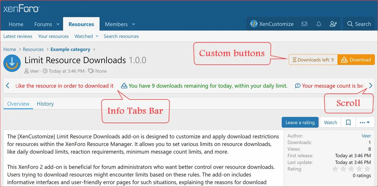 [5318.cm] [XenCustomize] Limit Resource Downloads
