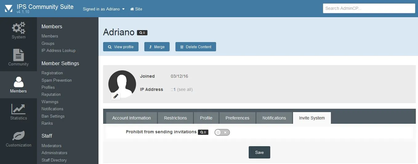 [5318.cm] Invite System