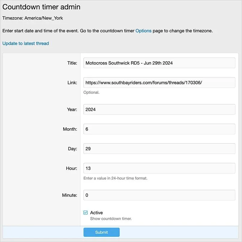 [5318.cm] Andy Countdown timer