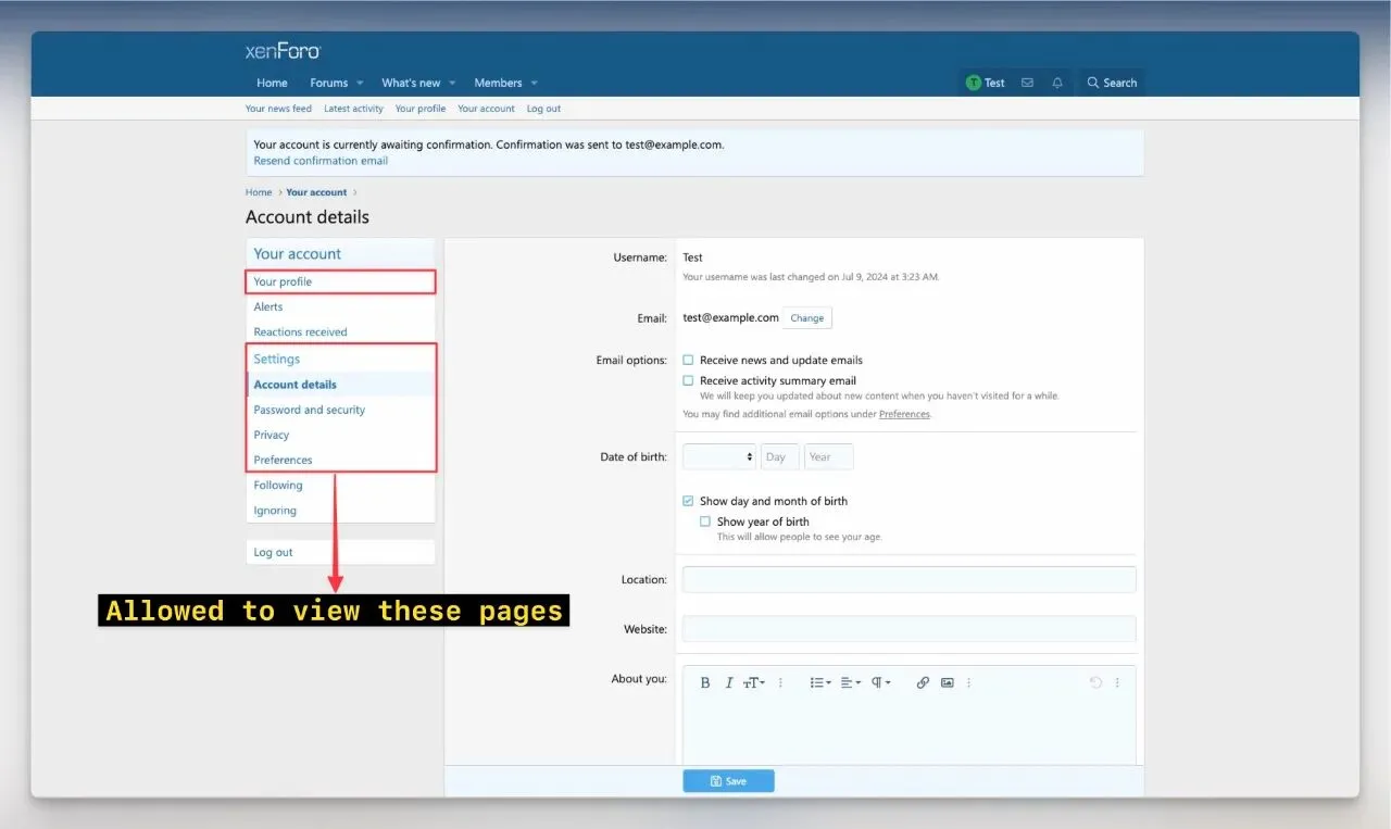 [5318.cm] [01] Restrict Browsing For Unverified Email Users