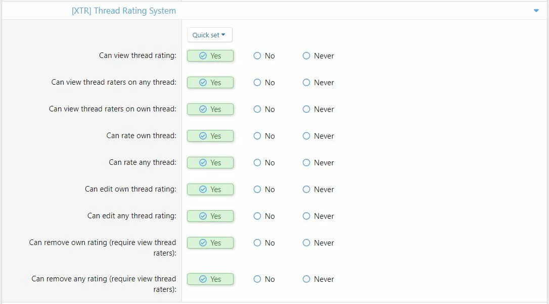 [5318.cm] [XTR] Thread Rating System
