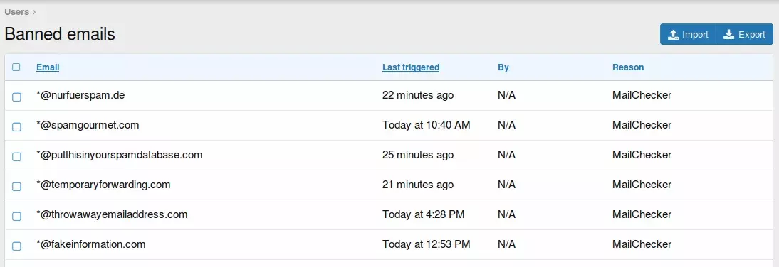 [5318.cm] Ban disposable or spam email hosts