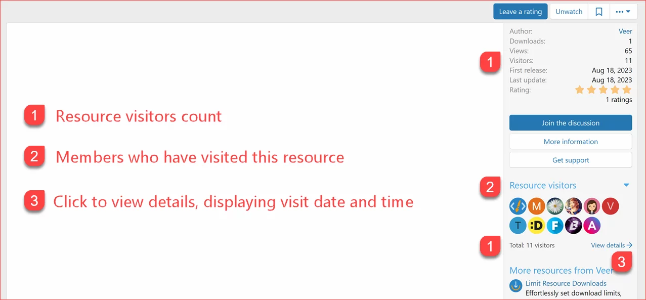 [5318.cm] [XenCustomize] Resource Views & Visitors