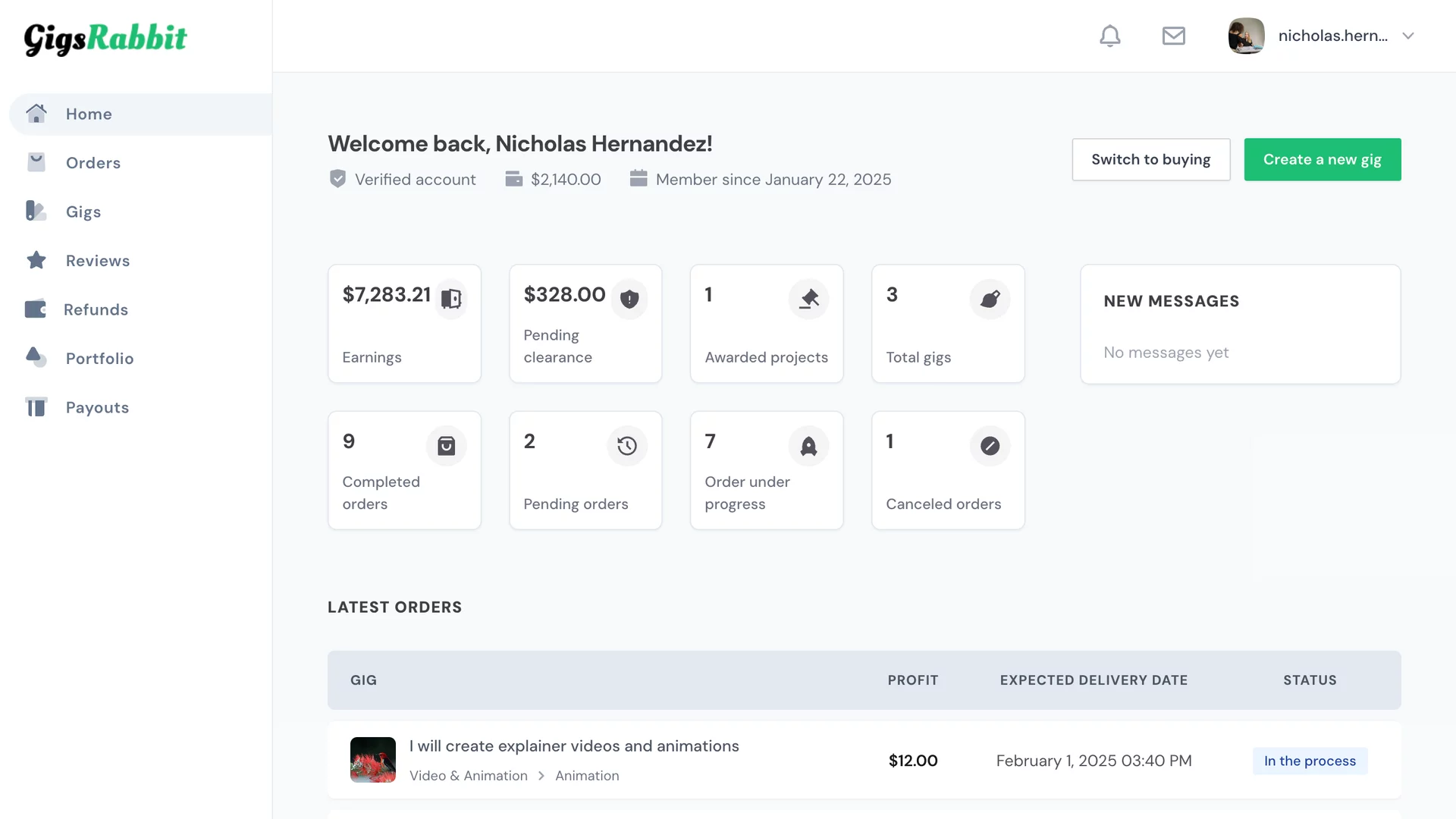 [5318.cm] GigsRabbit - Premium Freelance Marketplace Platform