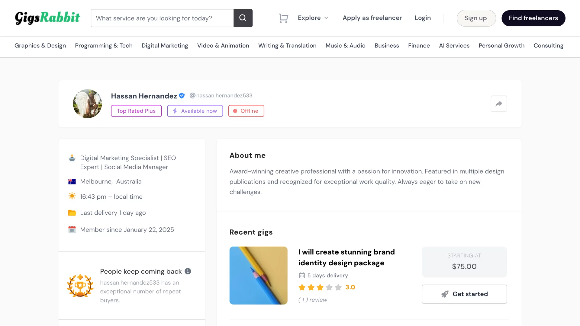 [5318.cm] GigsRabbit - Premium Freelance Marketplace Platform