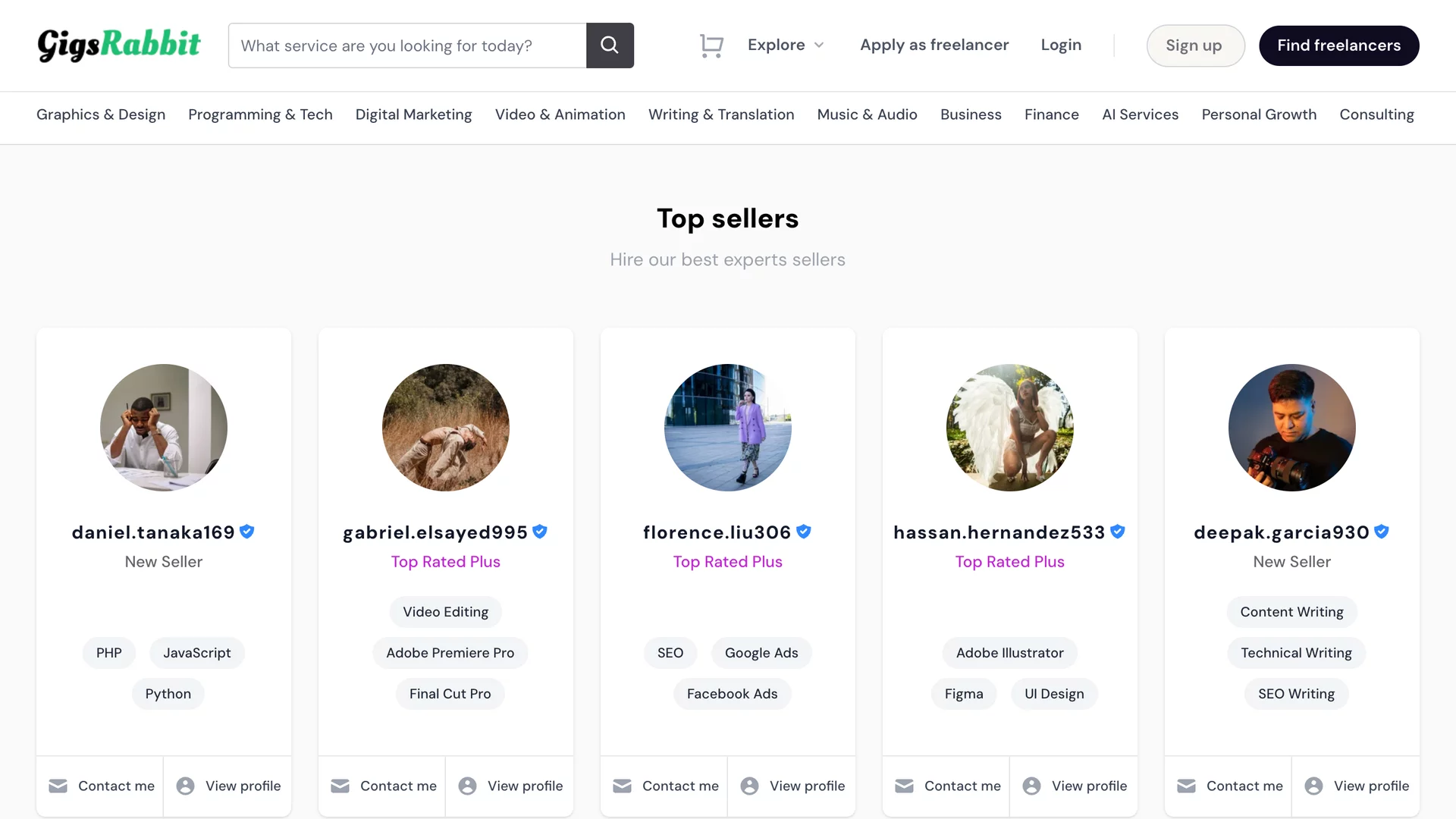 [5318.cm] GigsRabbit - Premium Freelance Marketplace Platform