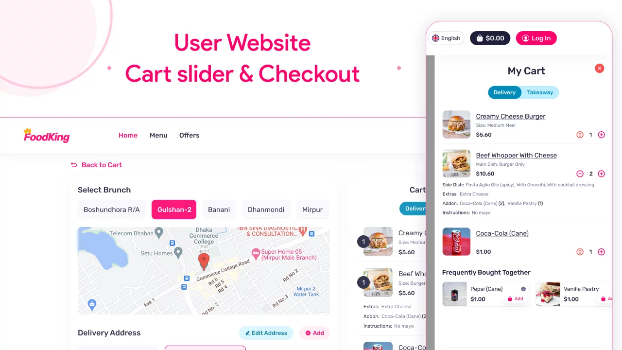 [5318.cm] FoodKing - Restaurant Food Delivery System with Admin Panel & Delivery Man App | Restaurant POS