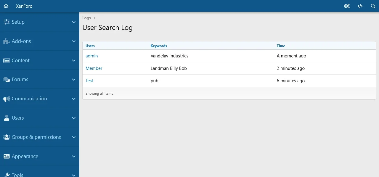 [5318.cm] User Search log