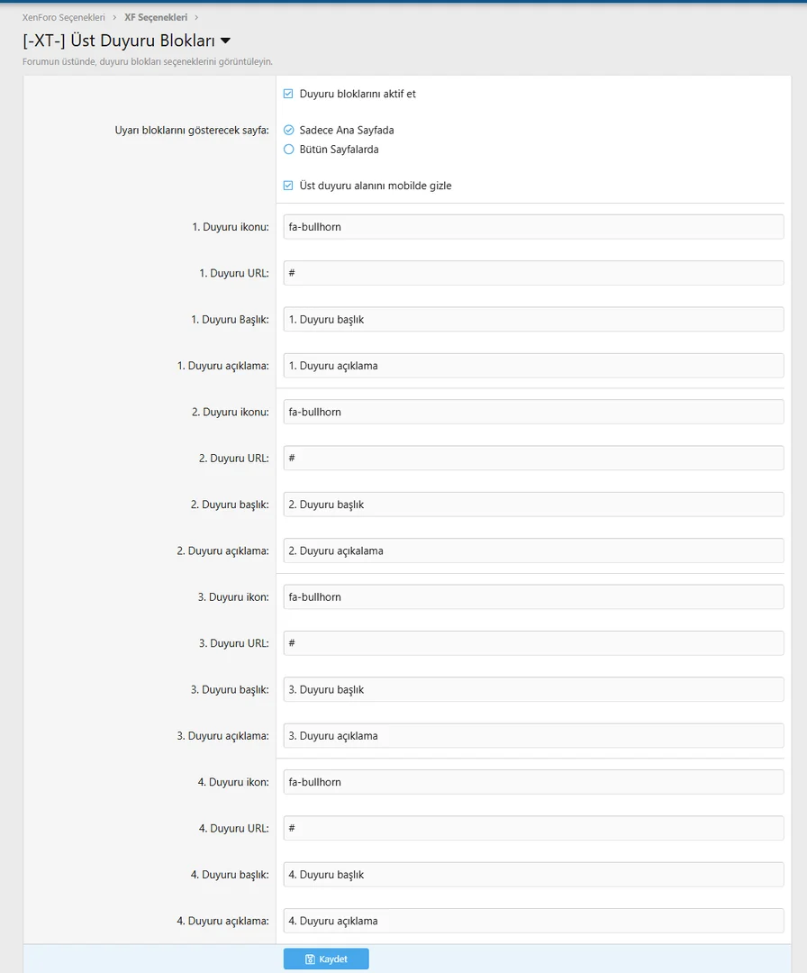 [5318.cm] [XT] Duyuru Bloklari