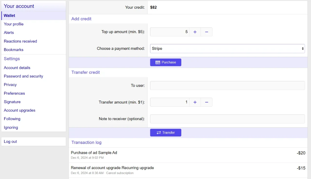 [5318.cm] XFCoder :: On-Site Wallet