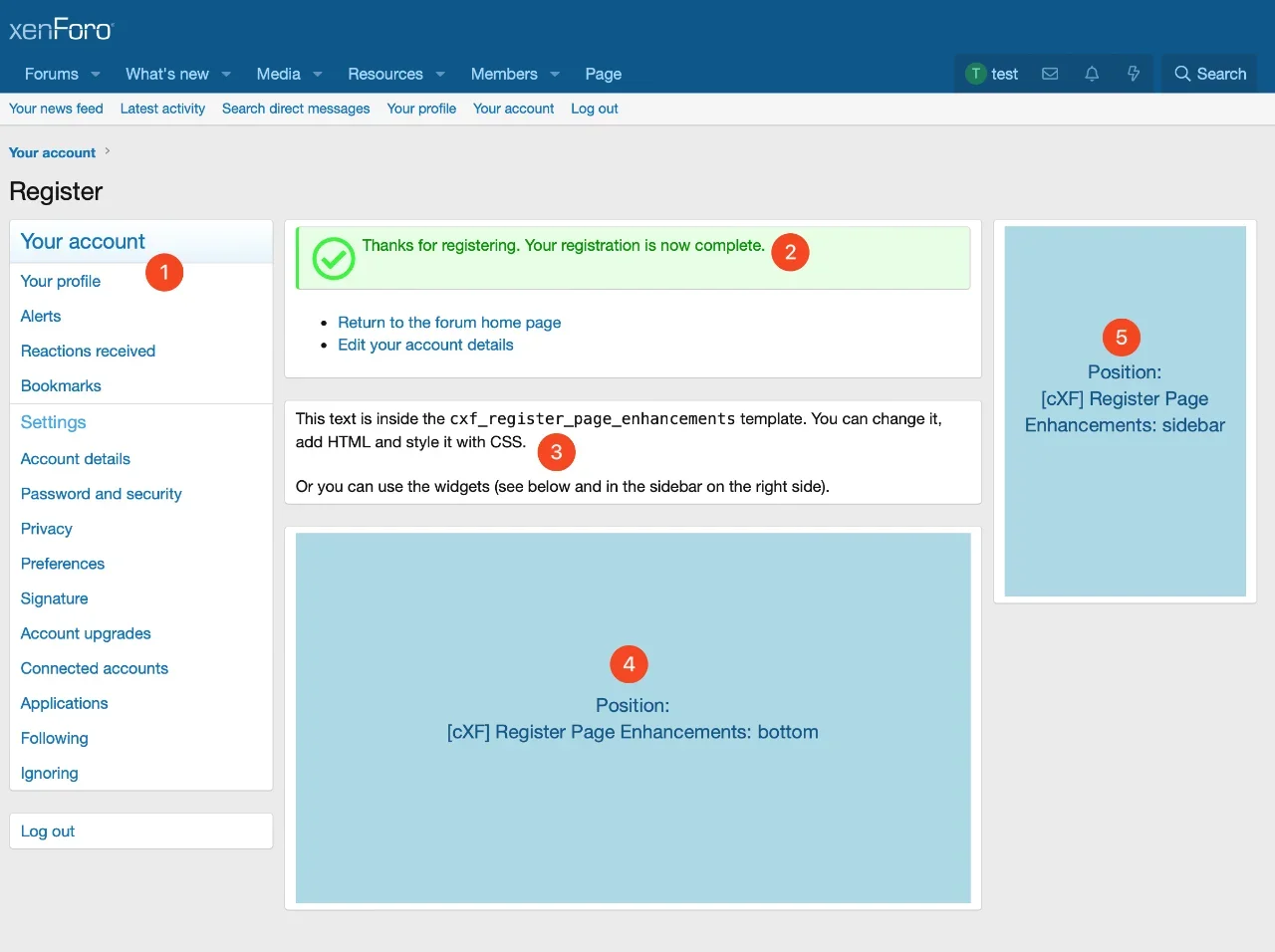 [5318.cm] [cXF] Register Page Enhancements