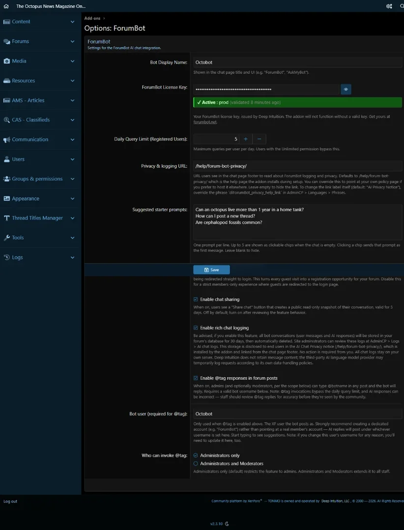 [5318.cm] AI ForumBot