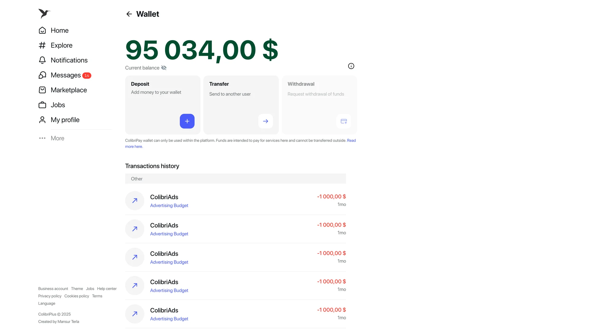 [5318.cm] ColibriPlus - The Social Network Web Application