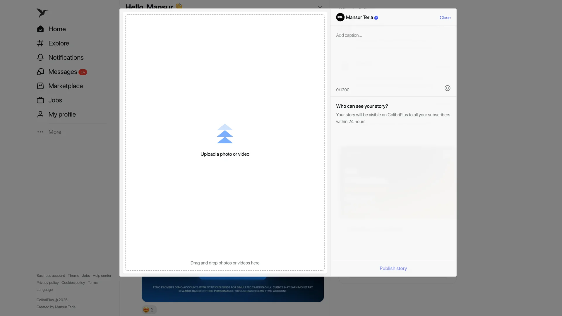 [5318.cm] ColibriPlus - The Social Network Web Application