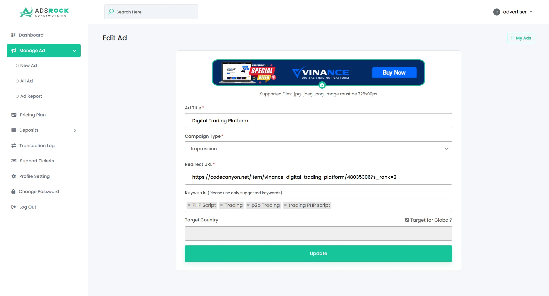 [5318.cm] AdsRock - Ads Network & Digital Marketing Platform
