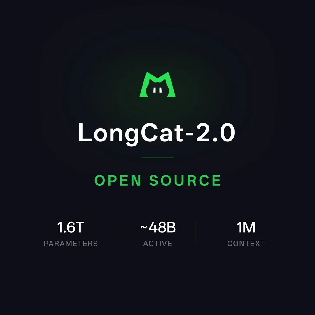 LongCat-2.0 现已完全开源—采用 MIT 许可证，无任何限制。