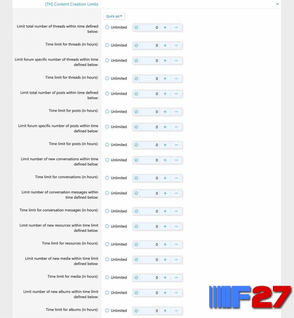 [5318.cm] [OzzModz] Content Creation Limits