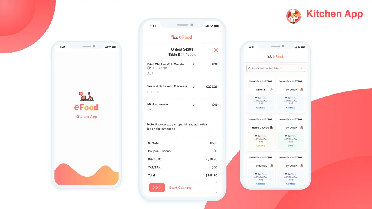 [5318.cm] eFood - Kitchen/Chef App