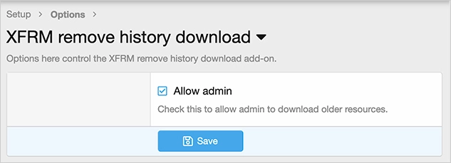 [5318.cm] XFRM remove history download