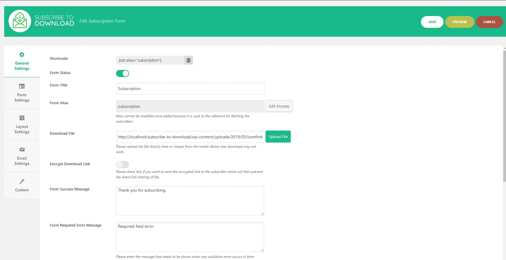 [5318.cm] Subscribe to Download - An advanced subscription plugin for WordPress