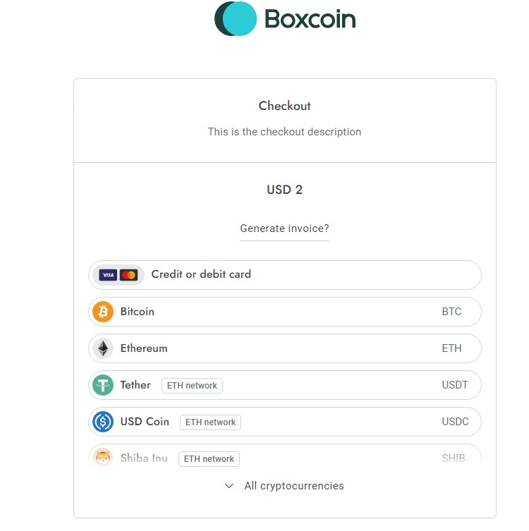 [5318.cm] Boxcoin - Crypto Payment Script