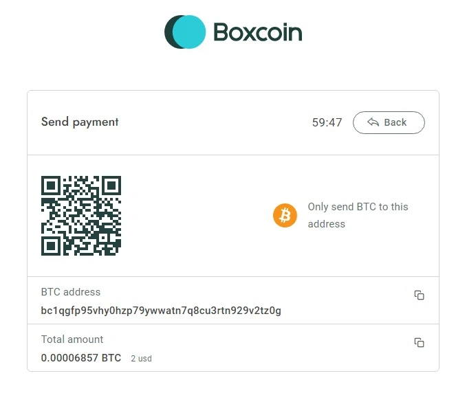 [5318.cm] Boxcoin - Crypto Payment Script